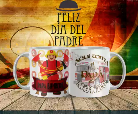 vectores plantilas PAPá,PROFESIONES,BOMBERO,